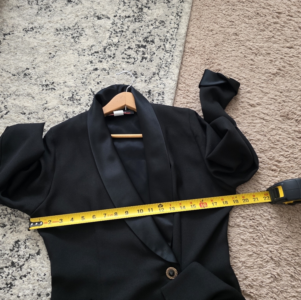 Vintage 90s J.R. NITES Blazer Maxi Dress Womens 8 Gothic Chic City Evening Wear - Picture 6 of 9